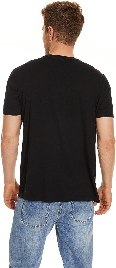 FACOTY Hemp T-Shirt for Men, Short Sleeve T-Shirt, Crew Neck Tee, 55% Hemp and 45% Organic Cotton, Soft, Breathable